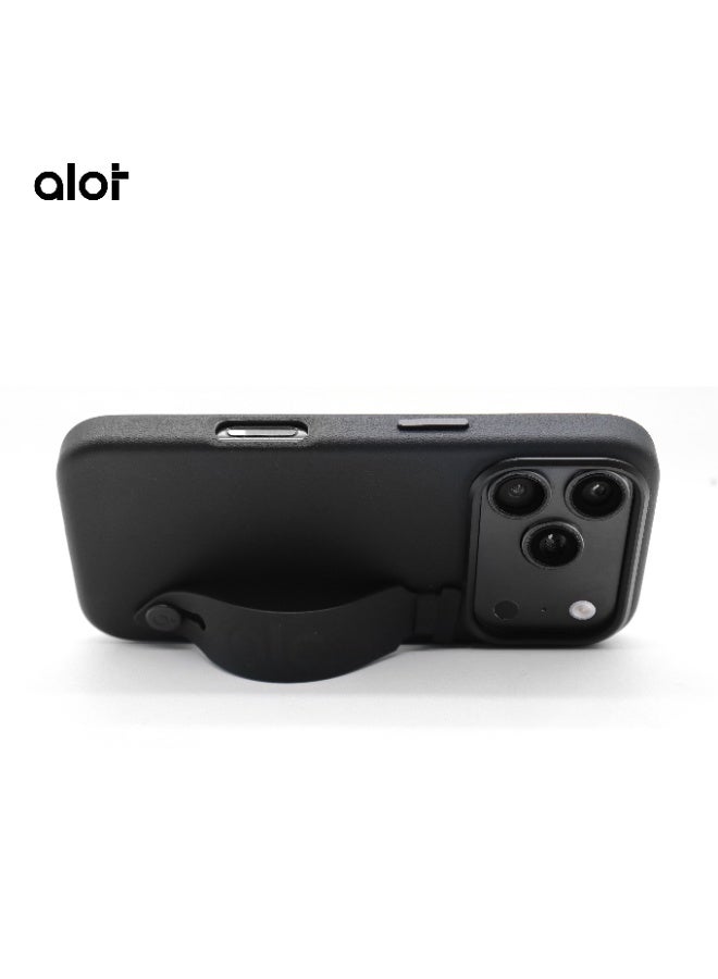 ALot Nobel 17 PRO MAX Magnetic MagSafe Case – Shockproof Protective Phone Cover with Wristband Strap, Raised Camera Protection, Wireless Charging Compatible, Slim Luxury Anti-Scratch Design - Image 3